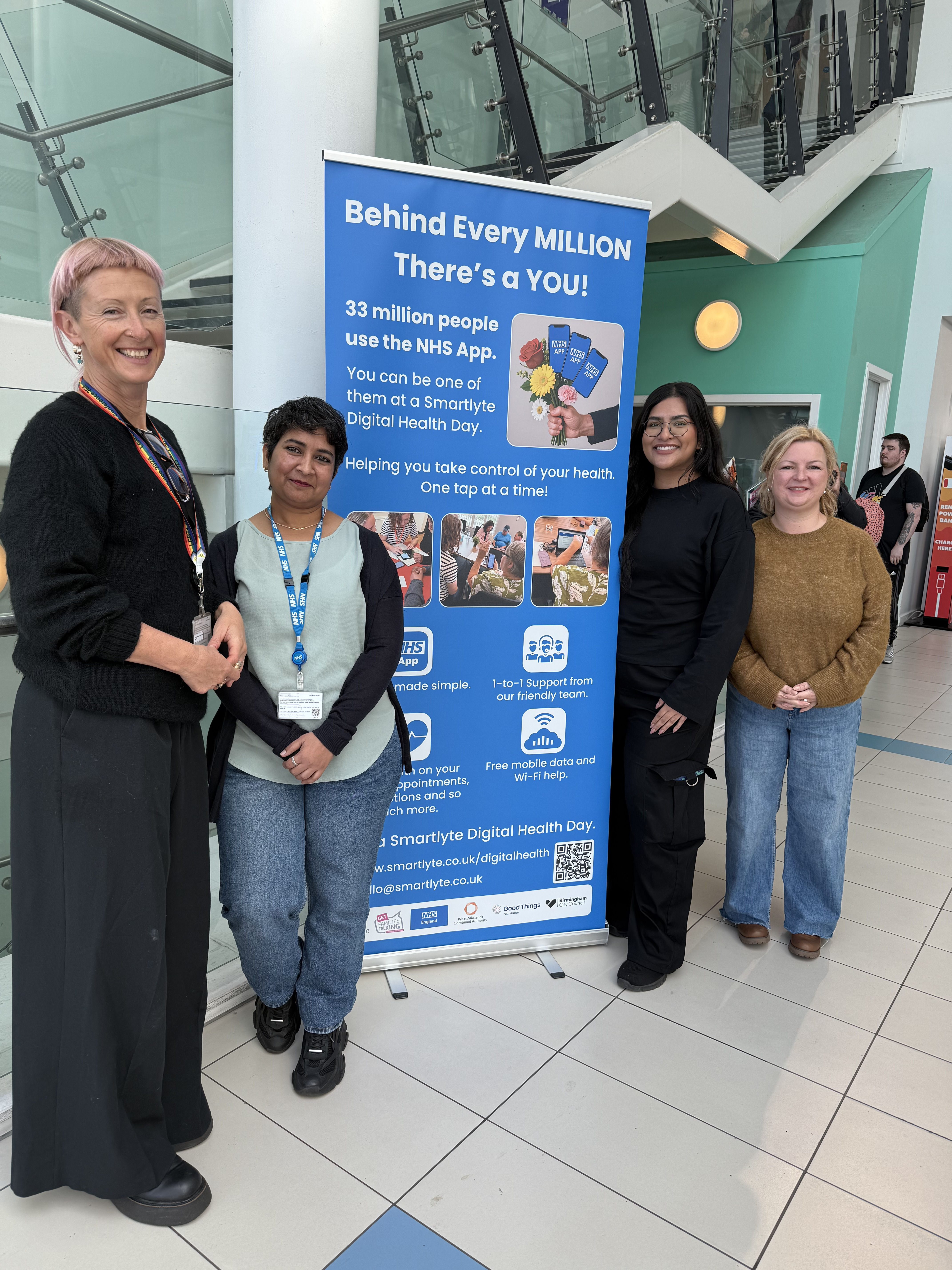 Volunteers supporting the community at a Get Families Talking event